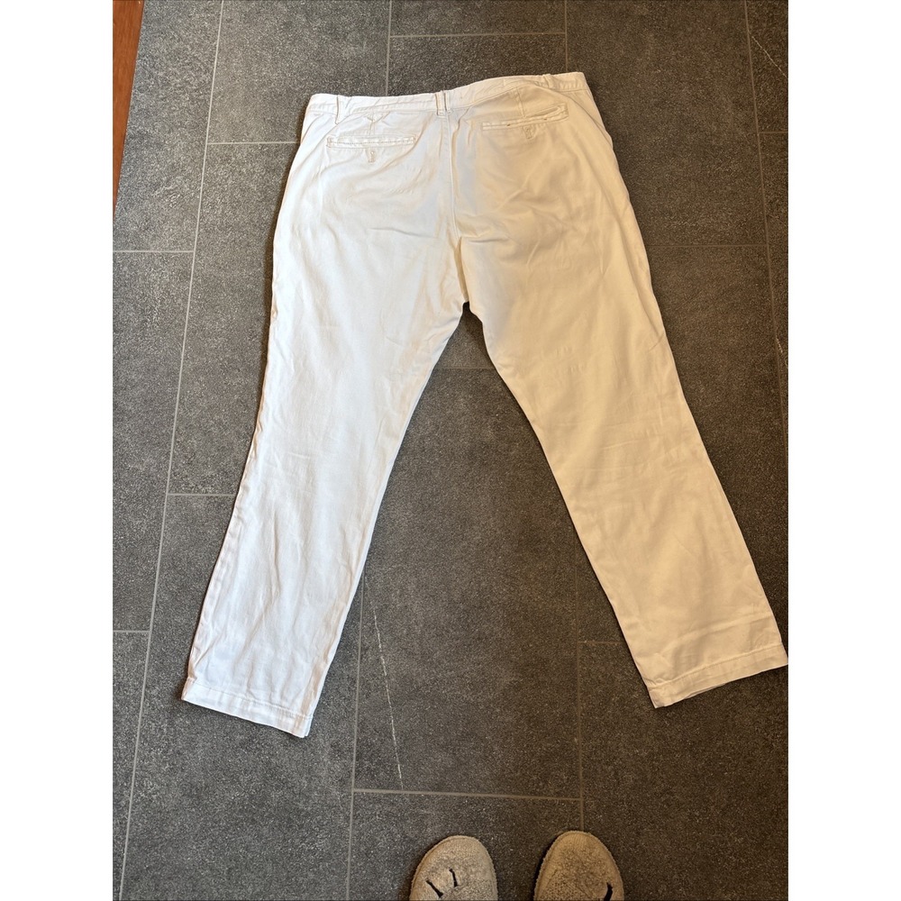 Anthropologie Pilcro Hyphen Stretch Cotton Chinos White  Women's Size 32 - Picture 13 of 16